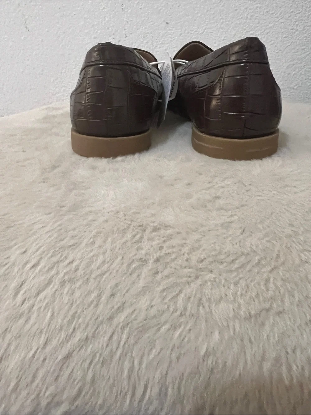 Old Navy Brown Croc-Embossed Slip-On Loafer
